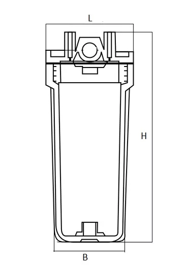 Магистральный фильтр для воды Аквабрайт АБФ-НЕРЖ-12 Slim Line 10″, резьба 1/2″ (кронштейн, ключ)