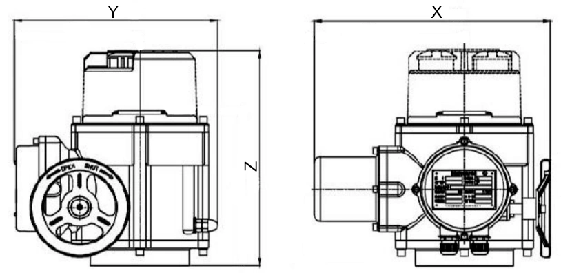 Электропривод QT-EX-020M-O2-380VAC-У1