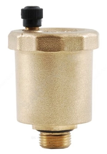 Воздухоотводчик муфтовый (резьбовой) Officine Rigamonti (OR) Valmat 0501.115 3/8″ Ду10 Ру10 автоматический с уплотнительным кольцом, корпус - никелированная латунь