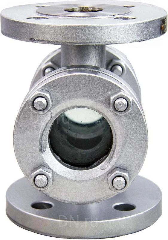 Стекло смотровое SG2-34G-F тип В ГОСТ 21836-2021 Ду40 Ру40, углеродистая сталь, фланцевое