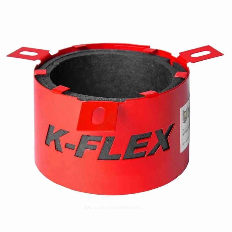 Муфта противопожарная K-FLEX K-Fire Collar Дн160 для труб, материал - сталь, цвет - красный, отгрузка кратно 12шт