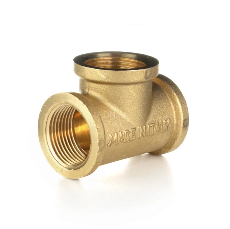 Тройник переходной ELSEN Metalit 3/4″х1/2″х3/4″ Ду20х15х20 Ру16 90° корпус – латунь CW617N, присоединение – внутренняя резьба EBF03.341234